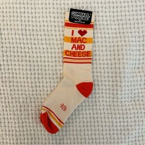 Funny Socks “I ❤️ Mac and Cheese”